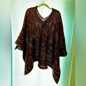 Red Knit shawl sweater